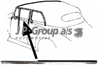 JP GROUP 8186000670 -  Прокладка, боковое стекло